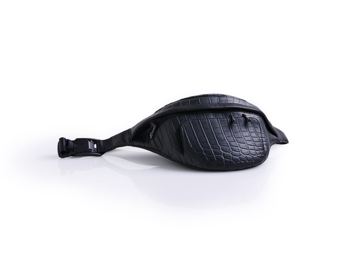 Double Belt Bag Black